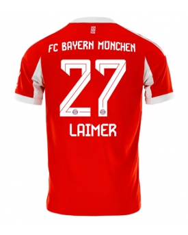 Billige Fotballdrakt Bayern Munich Konrad Laimer #27 Replika Hjemmedrakt 2025-26 Kortermet Billige Fotballdrakt Bayern Munich Konrad Laimer #27 Replika Hjemmedrakt 2025-26 Kortermet